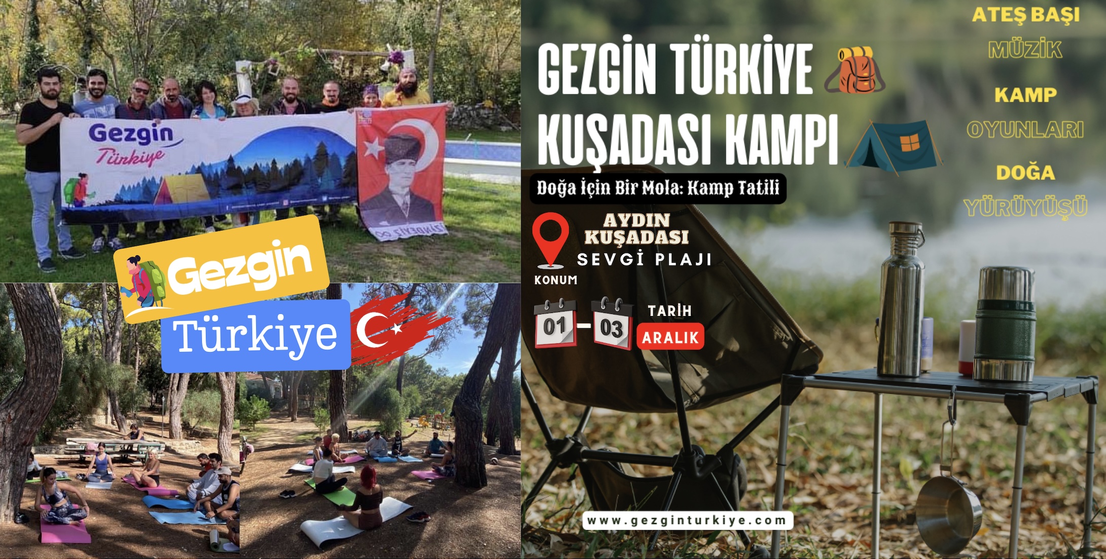 Gezgin Türkiye Kuşadası Kamp Etkinliği